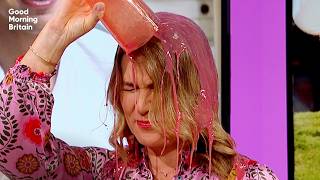 Why did Susanna Reid pour smoothie over her head?
