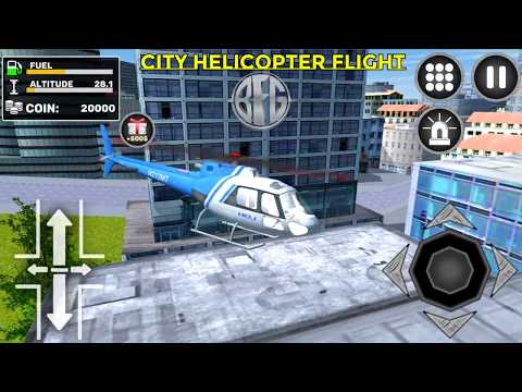 City Helicopter Flight Video