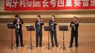Four Bones Trombone Quartet - Dvorak Slavonic DANCE No. 8