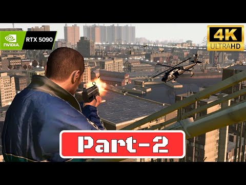 GTA 4 Gameplay Walkthrough PART 2 [4K 60FPS, No Commentary]