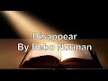 Disappear With Lyrics By Bebo Norman