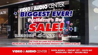 Special FACTORY DIRECT President's Day Deals at Video & Audio Center N