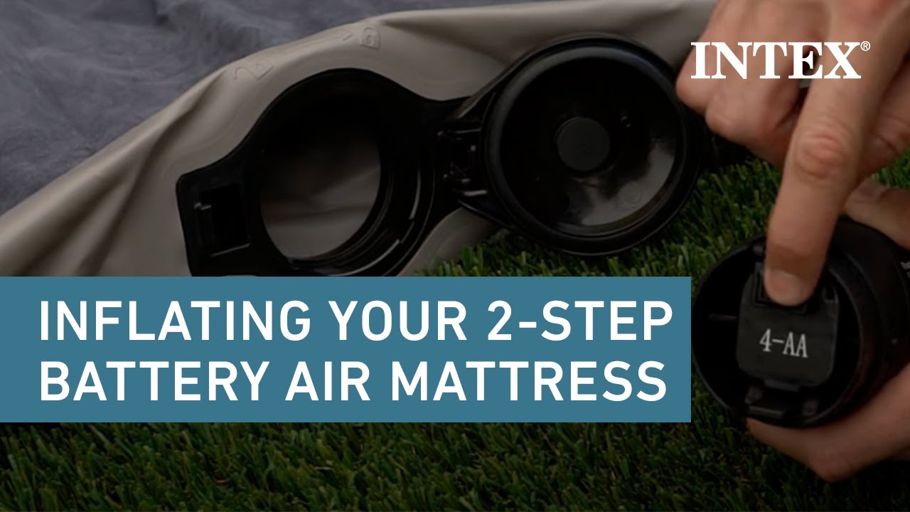 Intex® 2-Step AA Battery Inflation Standard Air Mattress