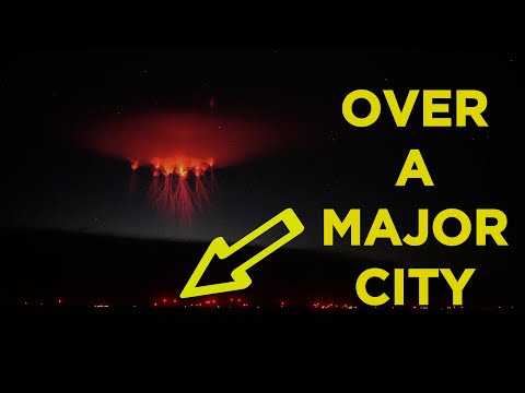 Giant jellyfish in the sky over heavily populated area. What is it? Is it something to worry about?