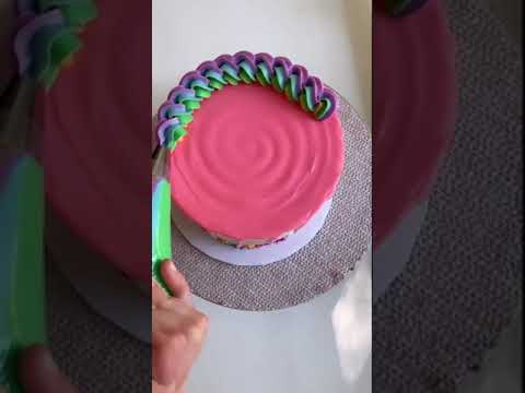 sugarcoatesbakery A little extra prettiness 💕telrainbow #cakeoftheday #shorts #viral