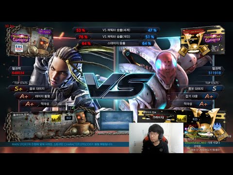 Goattack (M raven) VS eyemusician (yoshimitsu) - Twitch Rivals Tekken 7