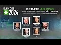 Debate TV Cultura Eleições 2024 Prefeitura De São Paulo  15 09 2024