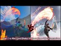 LEVEL 1 VS MAX LEVEL BLADES OF CHAOS FLAME EFFECT COMPARISON GOD OF WAR RAGNAROK