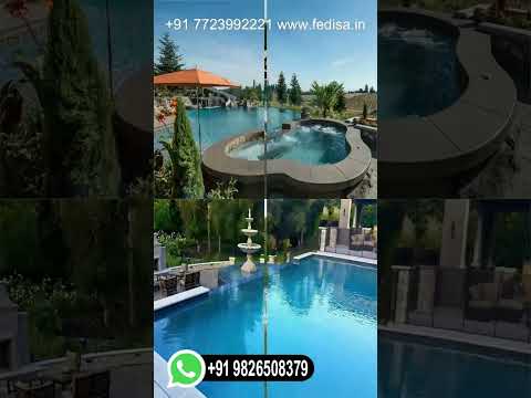 オリジナルのスイミングプール - 素晴らしいデザインを作成するためのアイデアとヒント!  庭園