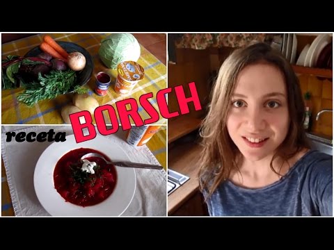 BORSCH vegetariano | Chica rusa prepara SOPA DE REMOLACHA