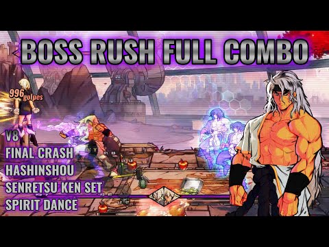 Streets of Rage 4/ V8/ Shiva/ Boss Rush Full Combo (Final Crash + Senretsu Ken Set)!