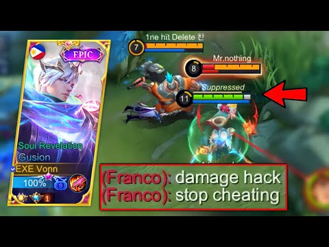 GUSION ONE SHOT BUILD😱 GOD MODE WITH THIS INSANE DAMAGE BUILD!!