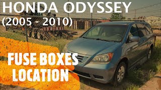 Honda Odyssey - FUSE BOX LOCATION (2005 - 2010)