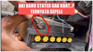 After replacing the battery, why can't the starter start? Turns out it's a trivial matter..!!