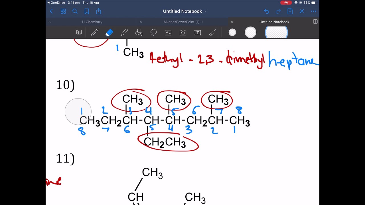 Naming Hydrocarbons worksheet practice