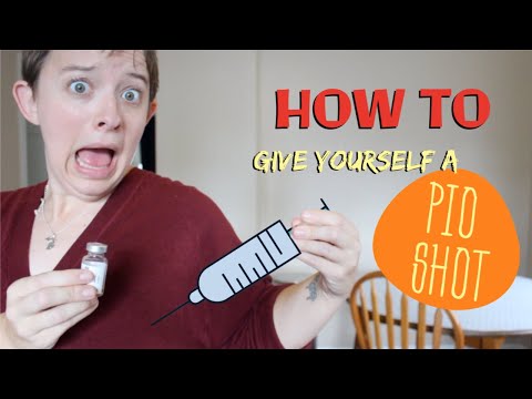 HOW TO GIVE YOURSELF A PIO SHOT ⎮ IVF (PROGESTERONE IN OIL)
