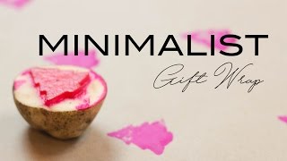 Minimalist Gift Wrap