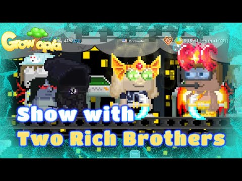 Show with Two Rich Bros!! | Growtopia | Indonesia