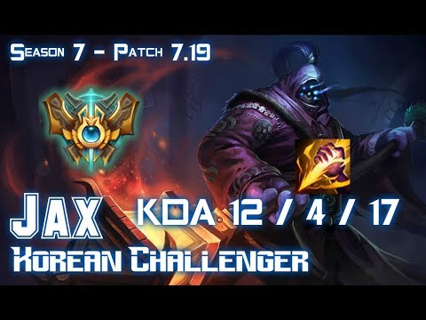 JAX KOREAN CHALLENGER vs REK'SAI Jungle - Patch 7.19 KR Ranked