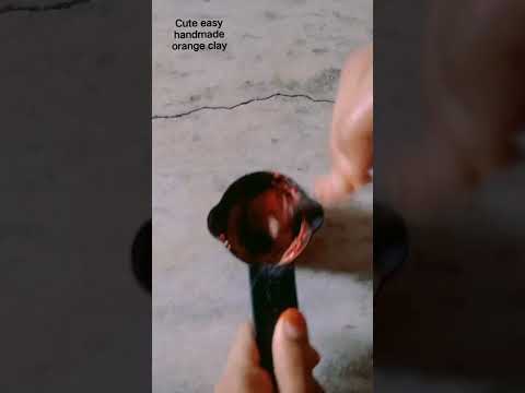 cute easy handmade clay 🥰 only aata and orange colour # fazilat world # YouTube short