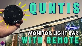 Quntis Computer Monitor Lamp Bar with Backlight Remote Control - Unbox & Review.