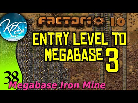 Factorio 1.0 Entry Level to Megabase 3, Ep 38: MEGABASE IRON MINE - Guide, Tutorial