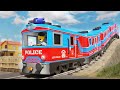 Lego thief tries to crash the TRAINS - Lego City Cartoon - Choo choo train kids videos