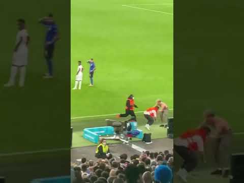 Stewards chase streaker during Euro 2020 final between England and Italy