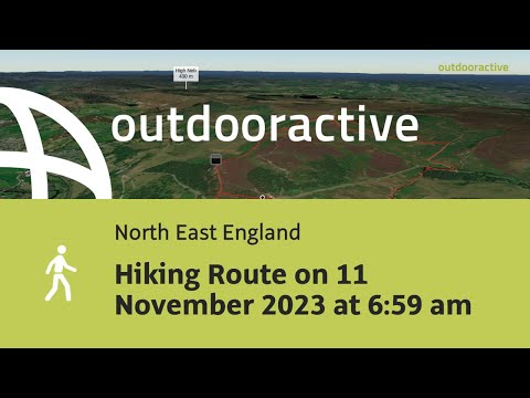 Hiking Route on 11 November 2023 at 6:59 am