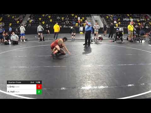 117 Lbs Quarterfinal - Isabell Ortiz, Kansas Vs Hannah Hall, Palm Harbor University High School Wr