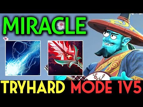 Miracle- Dota 2 [Storm Spirit] Tryhard Mode 1v5