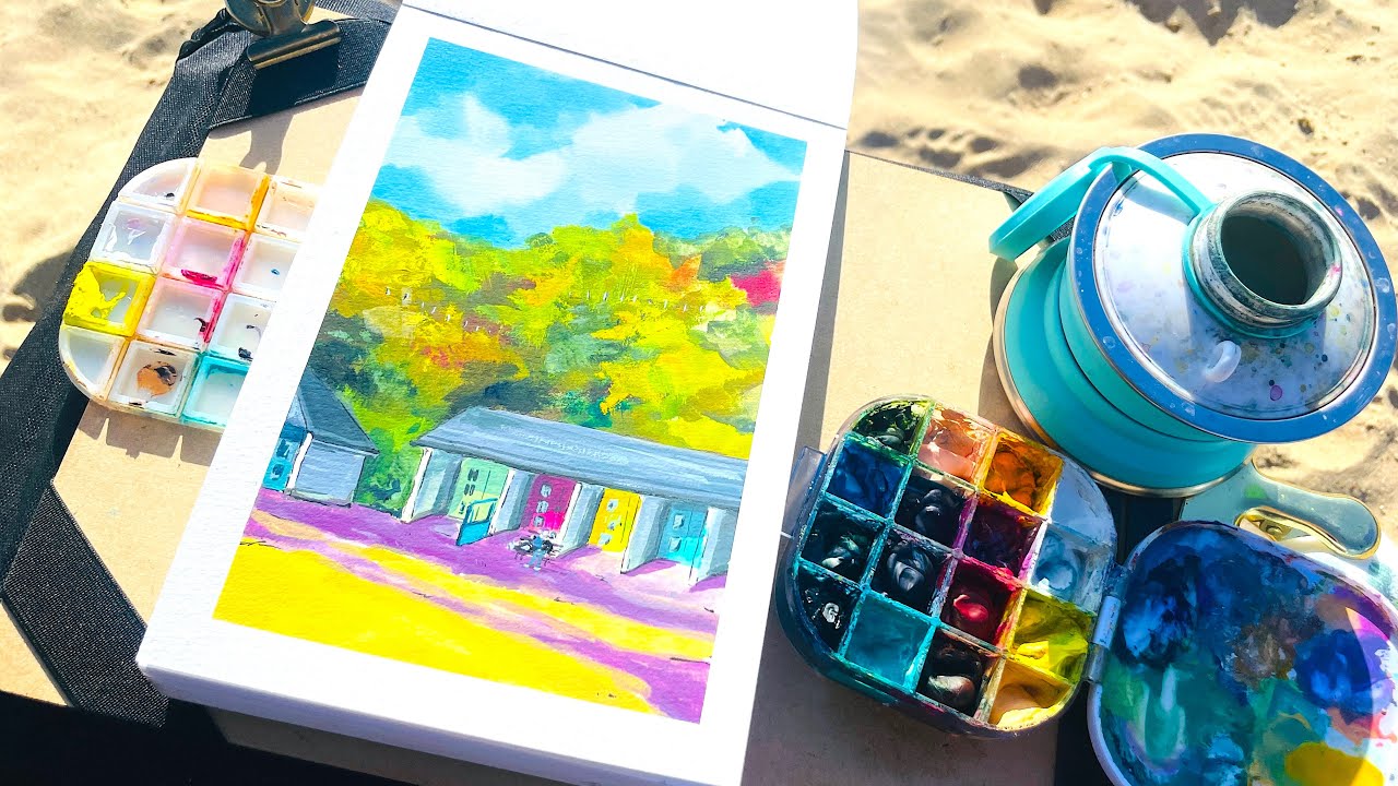 Urban Sketching Set Ups & My Art Retreat!!! (Supplies for painting outside easily)