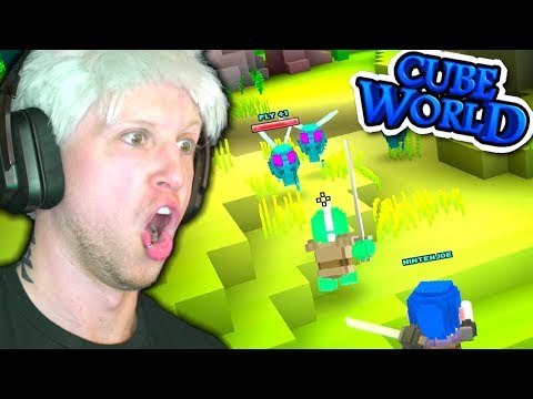 SURPRISE FLY ATTACK!!! 🌎 Scythe Plays Cube World Multiplayer #04