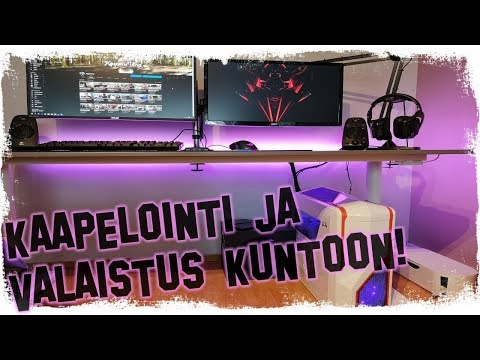 "KOHTI DREAM SETUPPIA OSA 2" - KAAPELIT JA VALAISTUS KUNTOON!! [PHILIPS HUE]