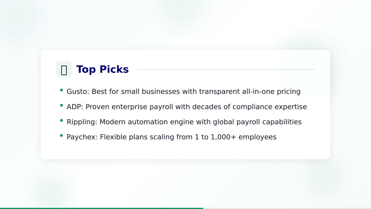 Best Payroll Software