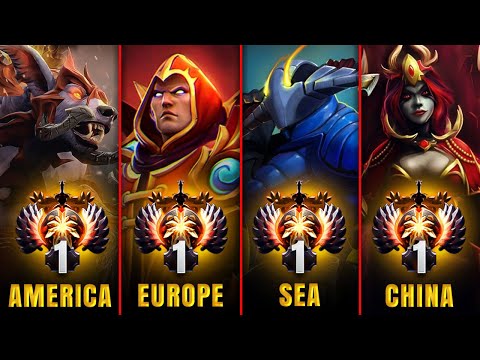 TOP-1 Rank of all regions - Best Dota 2 Players