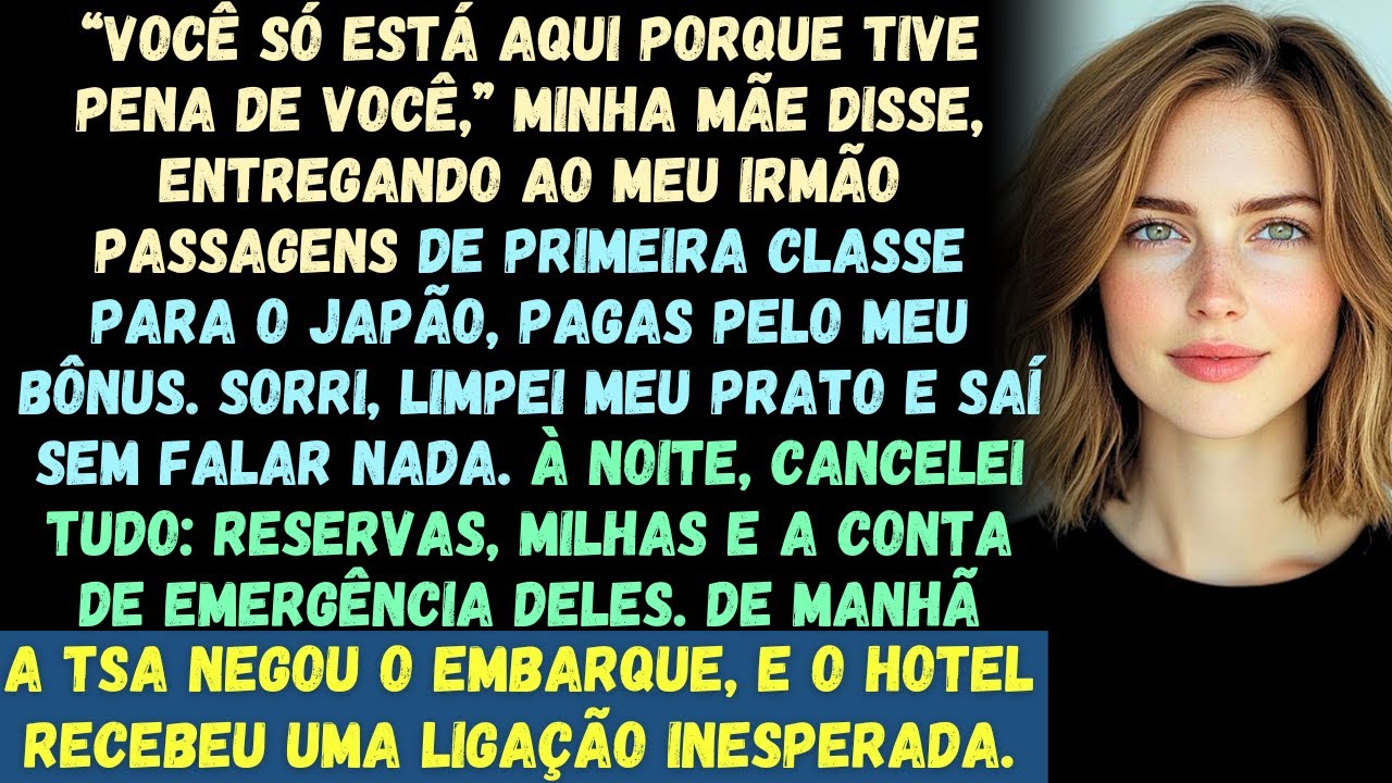 You’re only here because I felt sorry for you,” my mother said as she handed my brother a