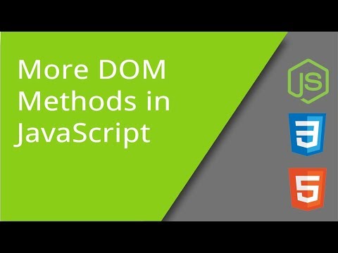 More Manipulating DOM methods in JavaScript