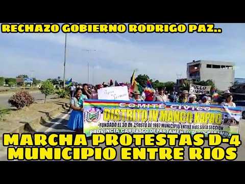 MARCHA DE PROTESTAS DE LOS SECTORES SOCIALES ANTE LA ALZA CANASTA FAMILIAR EN MUNICIPIO ENTRE RIOS..