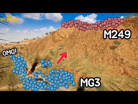 WOW!! Machine Gun Wars M249 vs MG3 !!