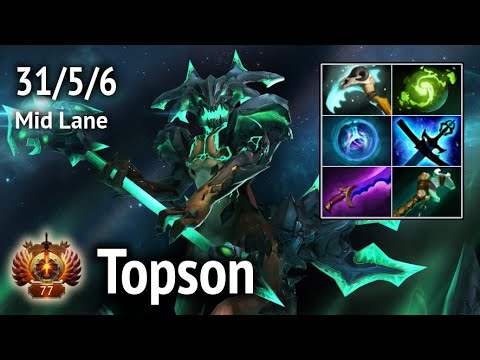 Topson OG Outworld Devourer Mid Lane. Full game. Dota 2