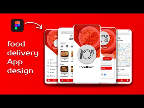 food Delivery App design in figma with Prototype | Mobile App Design #figmatutorial  #uidesign #uxui