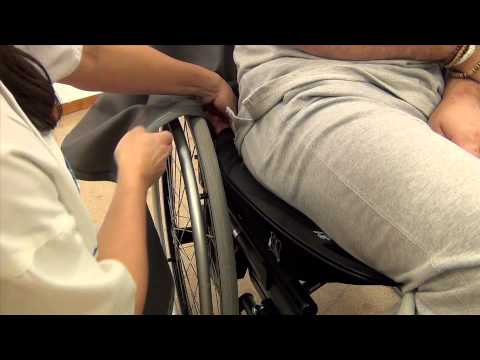 Positioning in chair with EasyGlide oval mini and footstool