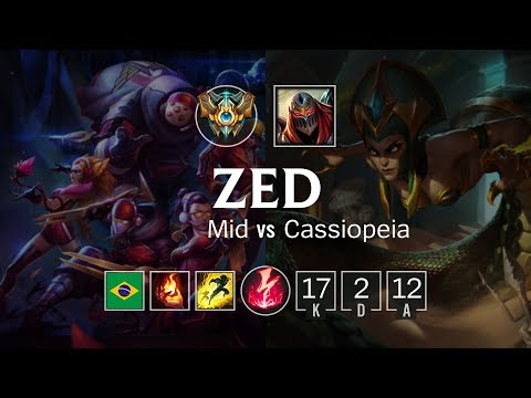 Zed Mid vs Cassiopeia - BR Challenger Patch 8.24