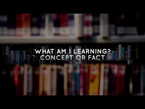 Marty Lobdell - What am I learning; is it a concept or a fact