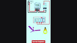 House wiring diagram single phase house wiring @electroniccomponentsofficial #shots