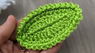 Crochet Oval Leaf Tutorial