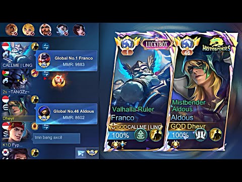 Nyobin Duo Ranked Together with Top Global 1 Franco! Call Me Ling The Best Franco!