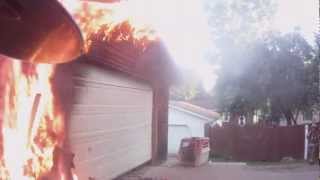 preview picture of video '3rd district garage fire 5.21 (HD Helmet Cam)'