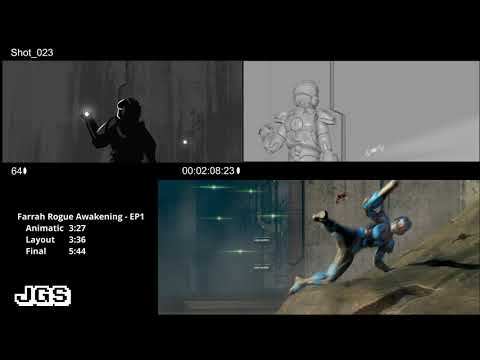 JGS making of Farrah Rogue Awakening - Ep1 (Animatic,Layout,Final)